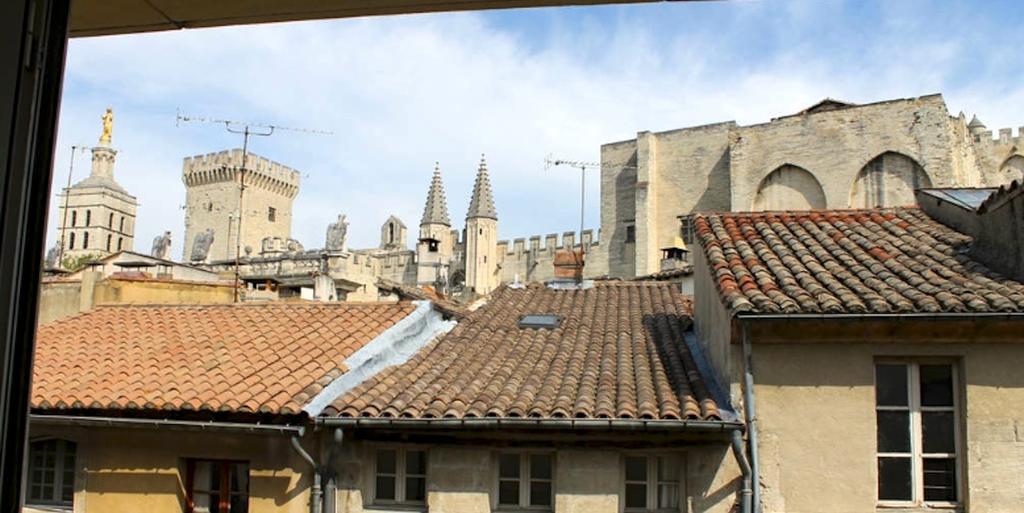 Studio Vue Palais Des Papes Avinhão Exterior foto